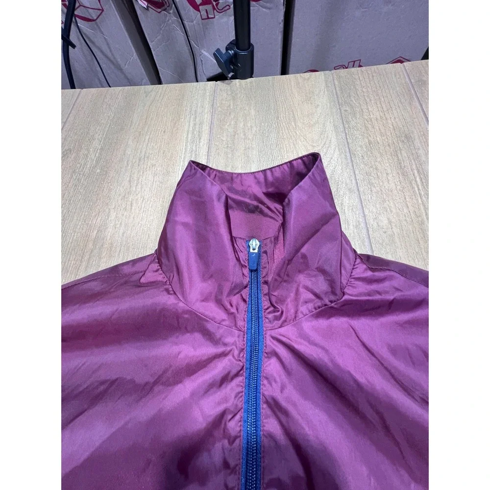 Staple Pigeon Mens Colorblock Windbreaker Jacket‎ Burgundy Navy Blue Large Logo